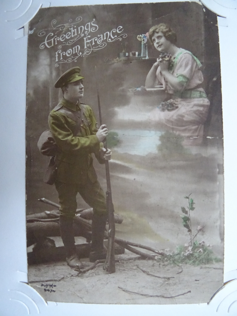 Percy Walmsley's WW1 postcard album - #60